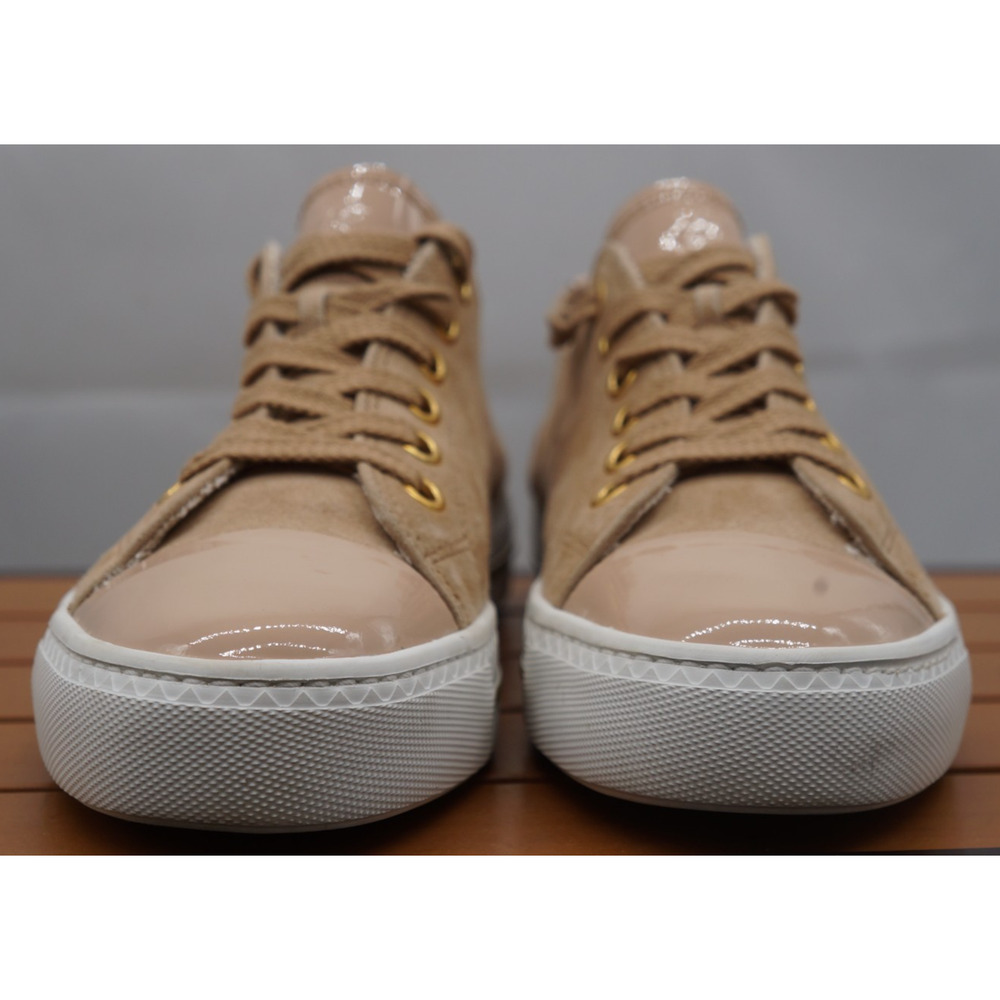 $470 Paul Green Sophie Sneakers Sahara Dakar low top NUBUCK PATENT 8.5 US - Picture 3 of 12